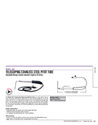 Thumbnail of document Data Sheet - 166T Telescoping Stainless Steel Pitot Tube
